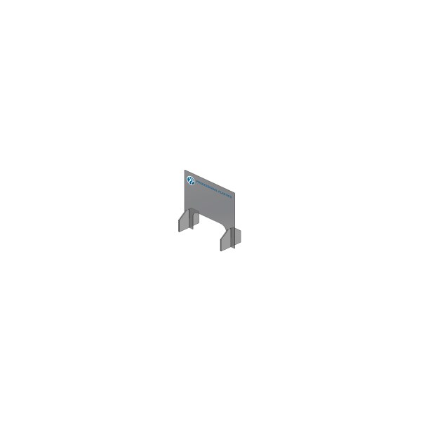 Professional Plastics Countertop Sneeze Guard With Legs, 0.220 Thick X 24 Wide X 36 Tall - FABSNEEZEGUARD-24X36 - main
